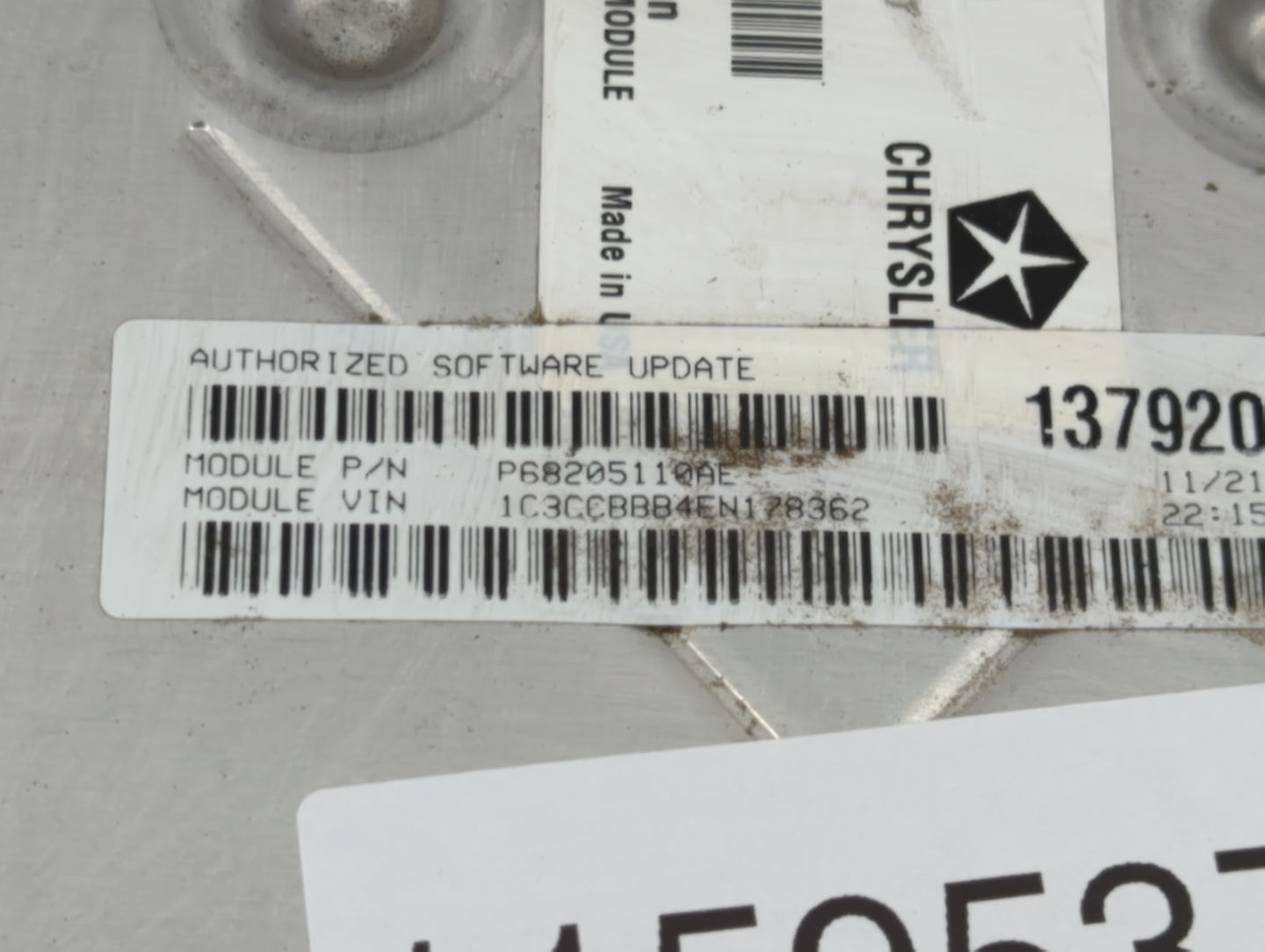2014 Chrysler 200 PCM Engine Control Computer ECU ECM PCU OEM P/N:P05150860AA Fits OEM Used Auto Parts - Oemusedautoparts1.c
