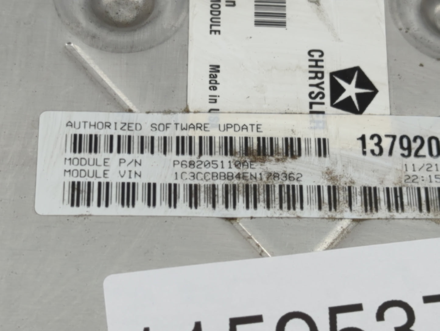 2014 Chrysler 200 PCM Engine Control Computer ECU ECM PCU OEM P/N:P05150860AA Fits OEM Used Auto Parts - Oemusedautoparts1.c