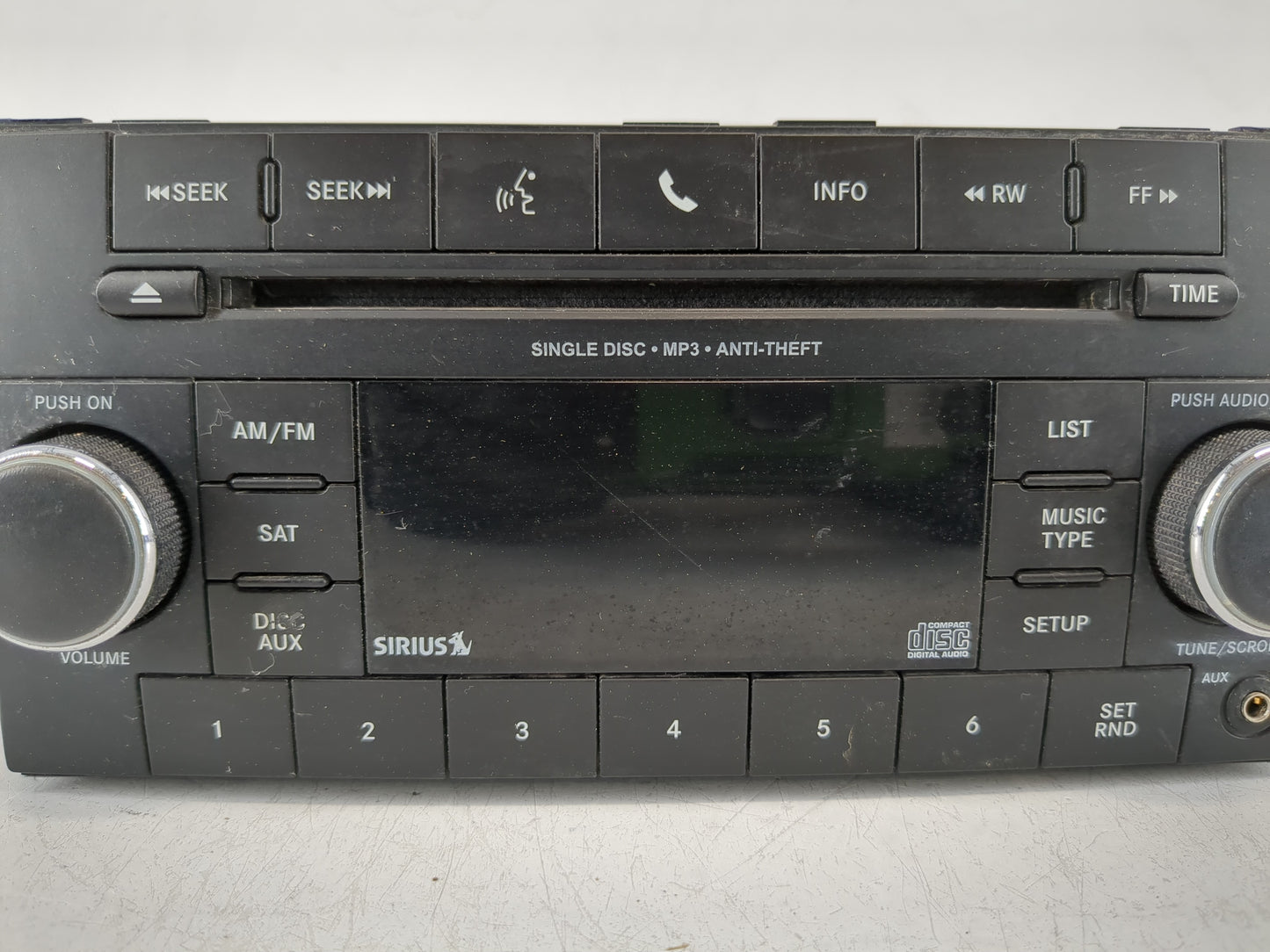 2013-2014 Chrysler 200 Radio AM FM Cd Player Receiver Replacement P/N:P05091197AC Fits Fits 2013 2014 OEM Used Auto Parts - 