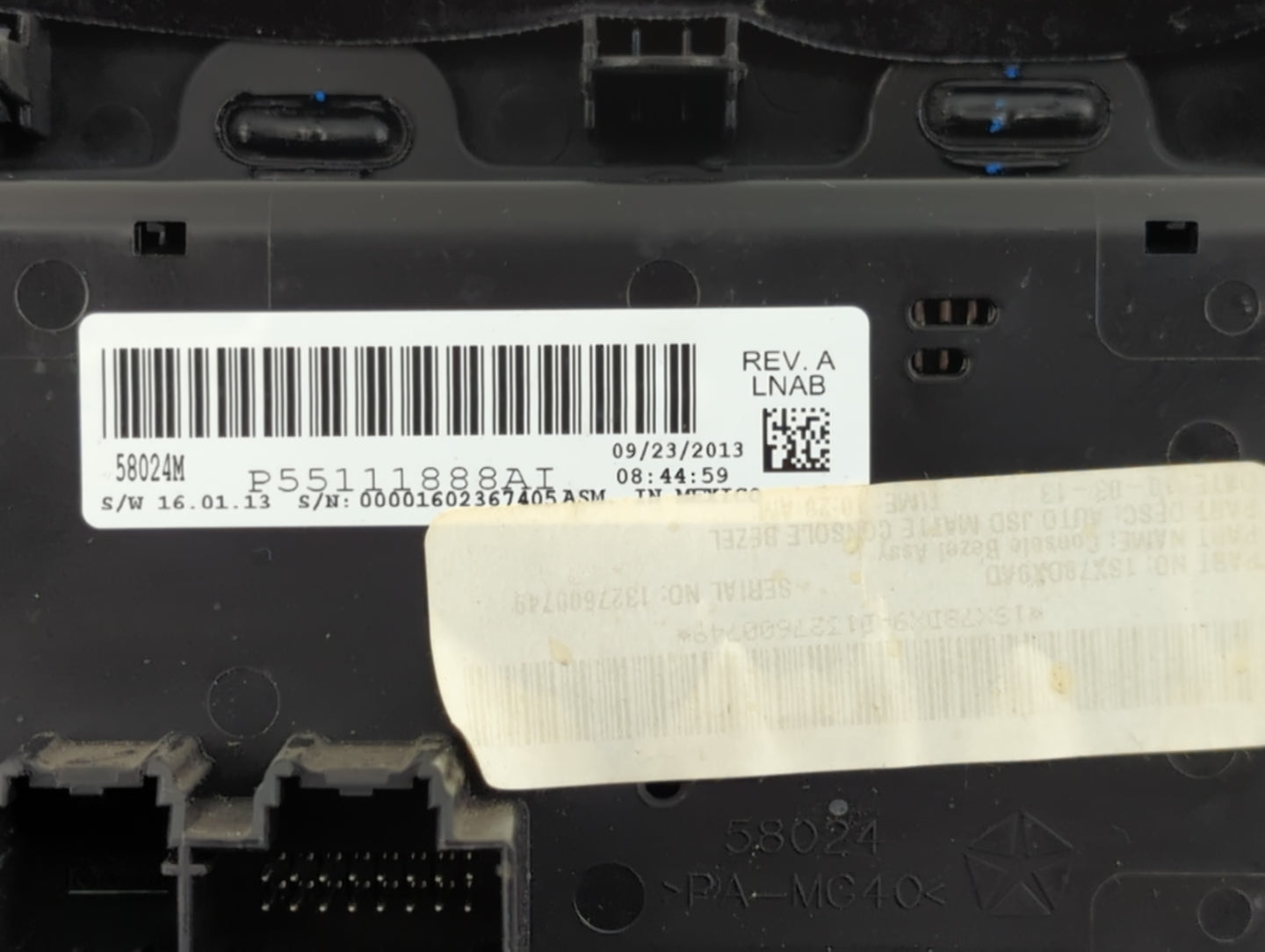2011-2014 Chrysler 200 Climate Control Module Temperature AC/Heater Replacement P/N:P55111888AI Fits Fits 2011 2012 2013 201