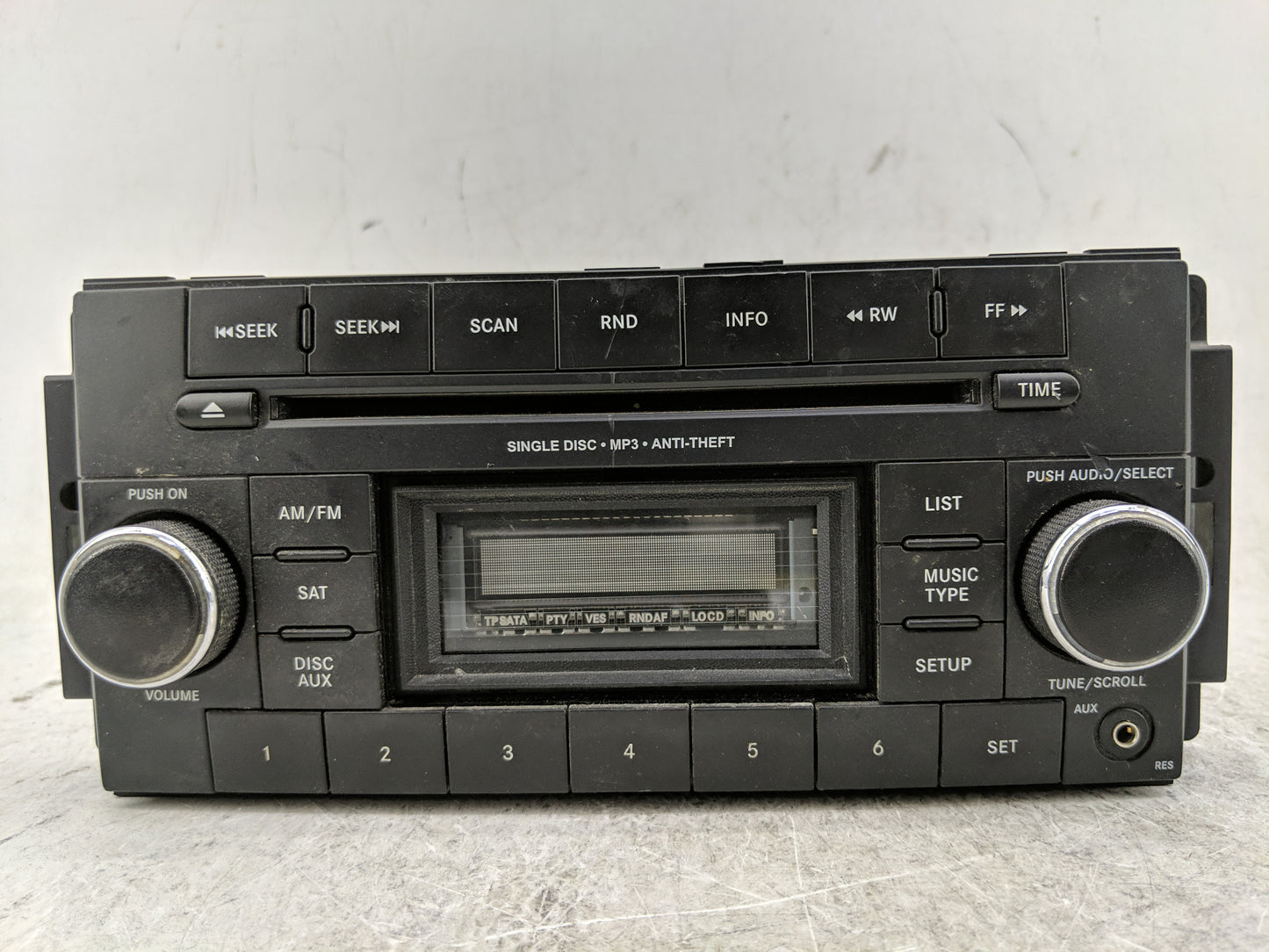 2014 Chrysler 200 Radio AM FM Cd Player Receiver Replacement P/N:P05091163AC Fits OEM Used Auto Parts - Oemusedautoparts1.co