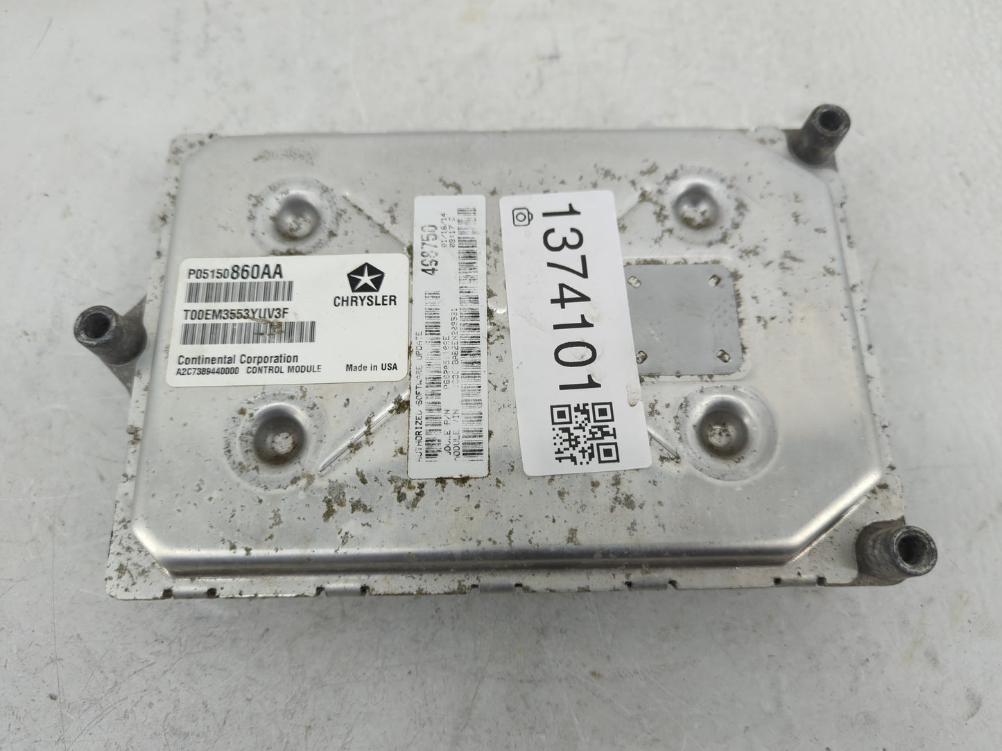 2014 Chrysler 200 PCM Engine Control Computer ECU ECM PCU OEM P/N:05150860AA Fits OEM Used Auto Parts - Oemusedautoparts1.co