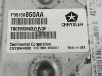 2014 Chrysler 200 PCM Engine Control Computer ECU ECM PCU OEM P/N:05150860AA Fits OEM Used Auto Parts - Oemusedautoparts1.co