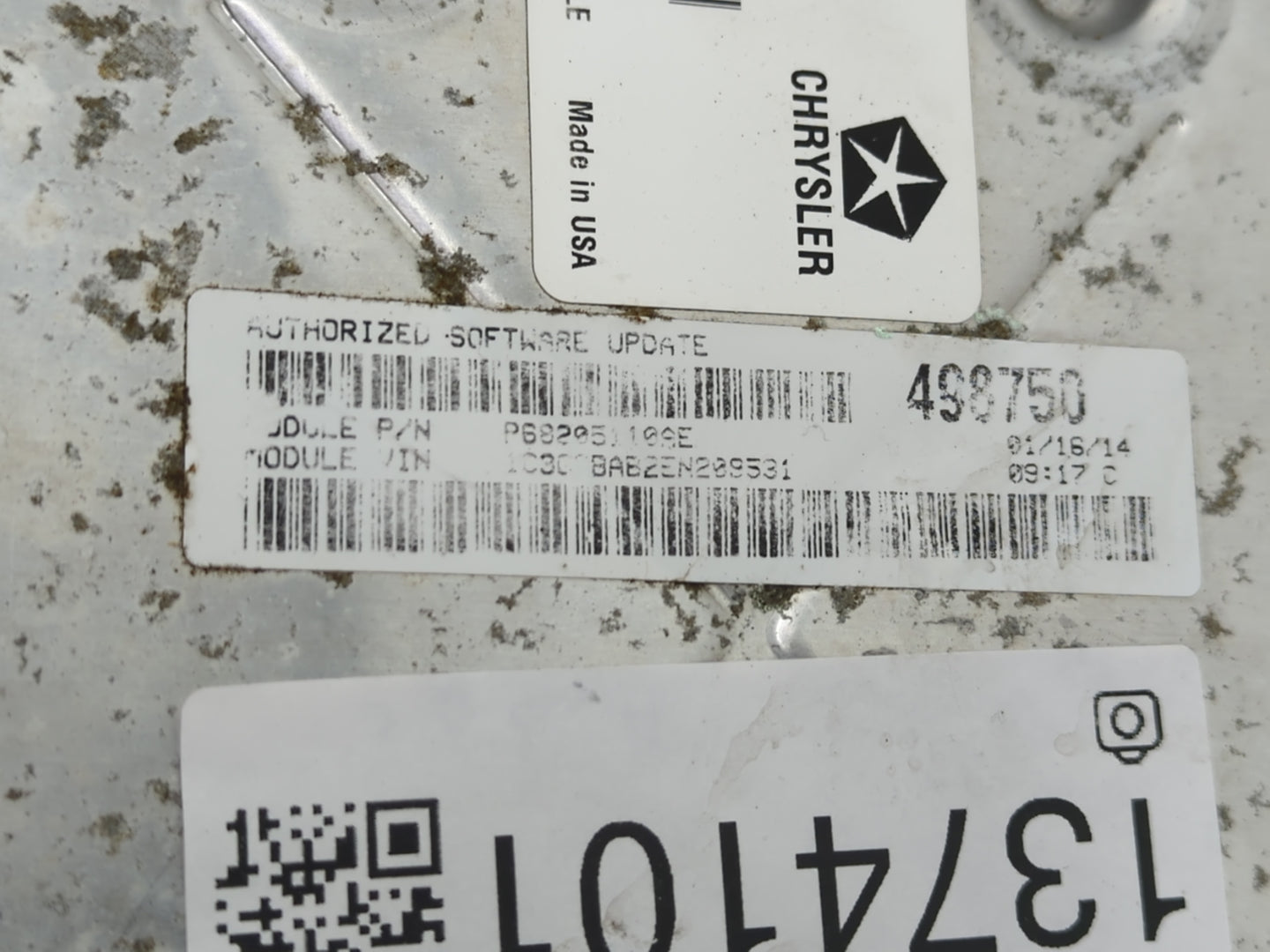 2014 Chrysler 200 PCM Engine Control Computer ECU ECM PCU OEM P/N:05150860AA Fits OEM Used Auto Parts - Oemusedautoparts1.co