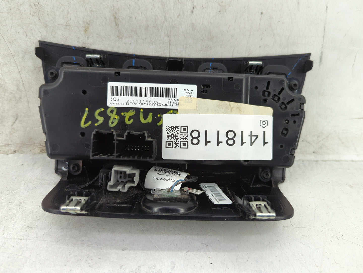2011-2014 Chrysler 200 Climate Control Module Temperature AC/Heater Replacement P/N:P55111888AI Fits Fits 2010 2011 2012 201