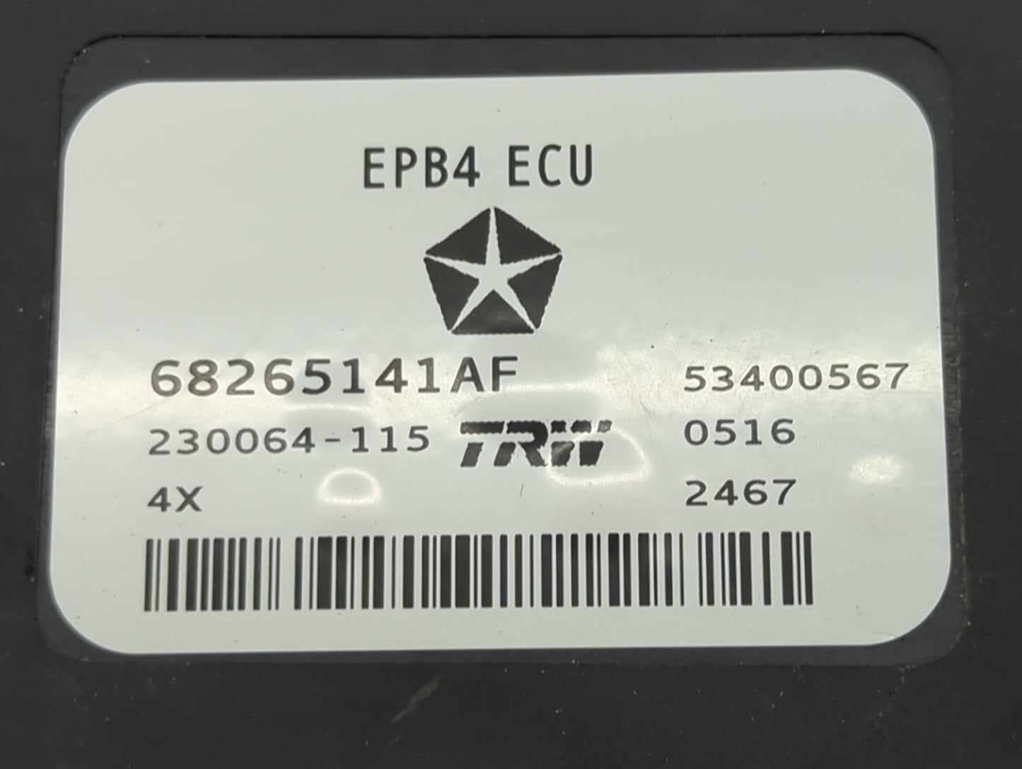2015-2017 Chrysler 200 Parking Brake Control Module 1464511 - Oemusedautoparts1.com