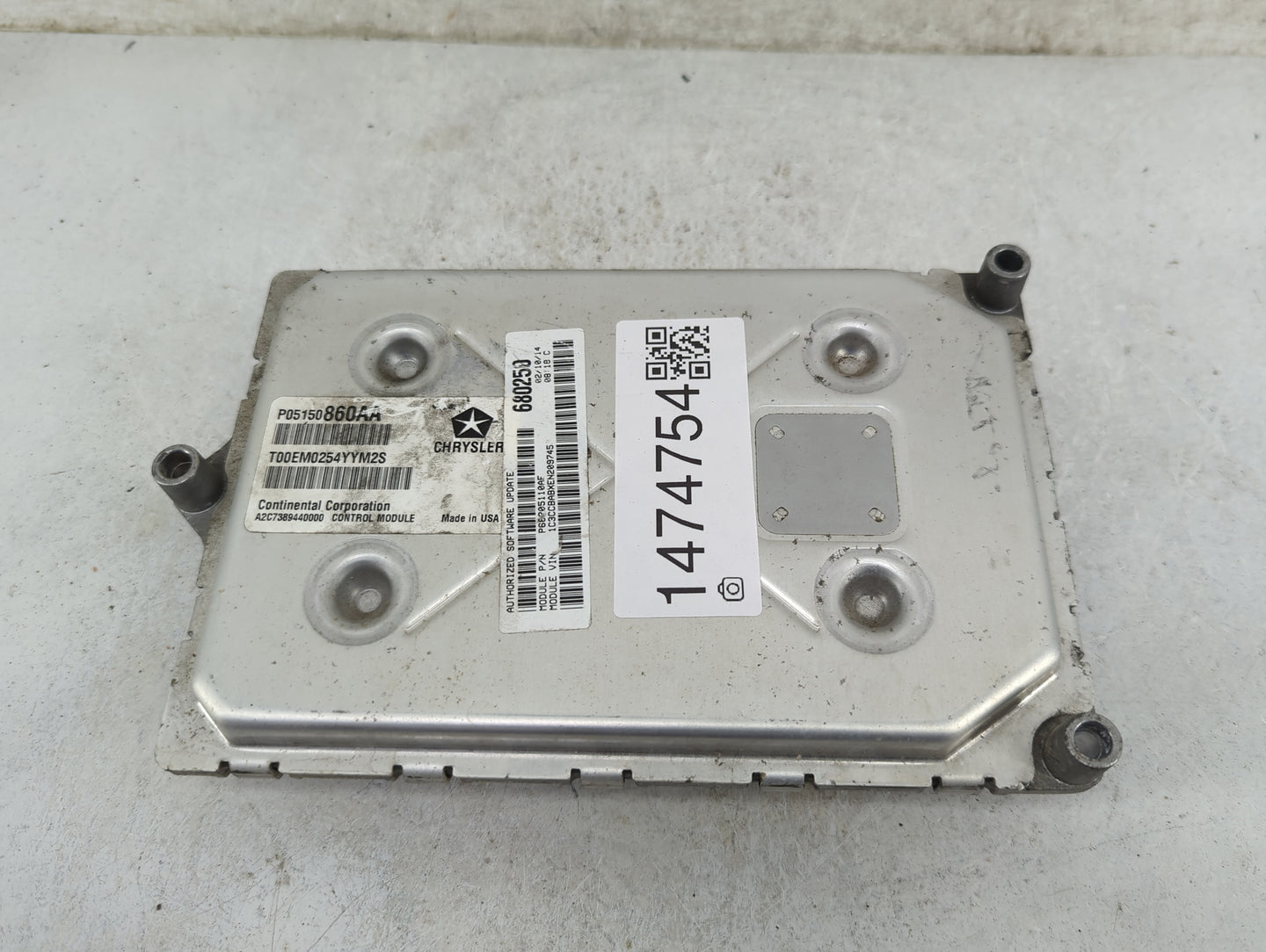 2014 Chrysler 200 PCM Engine Control Computer ECU ECM PCU OEM P/N:P05150860AA T00EM0254YYM2S, A2C7389440000, P68205110AF Fit
