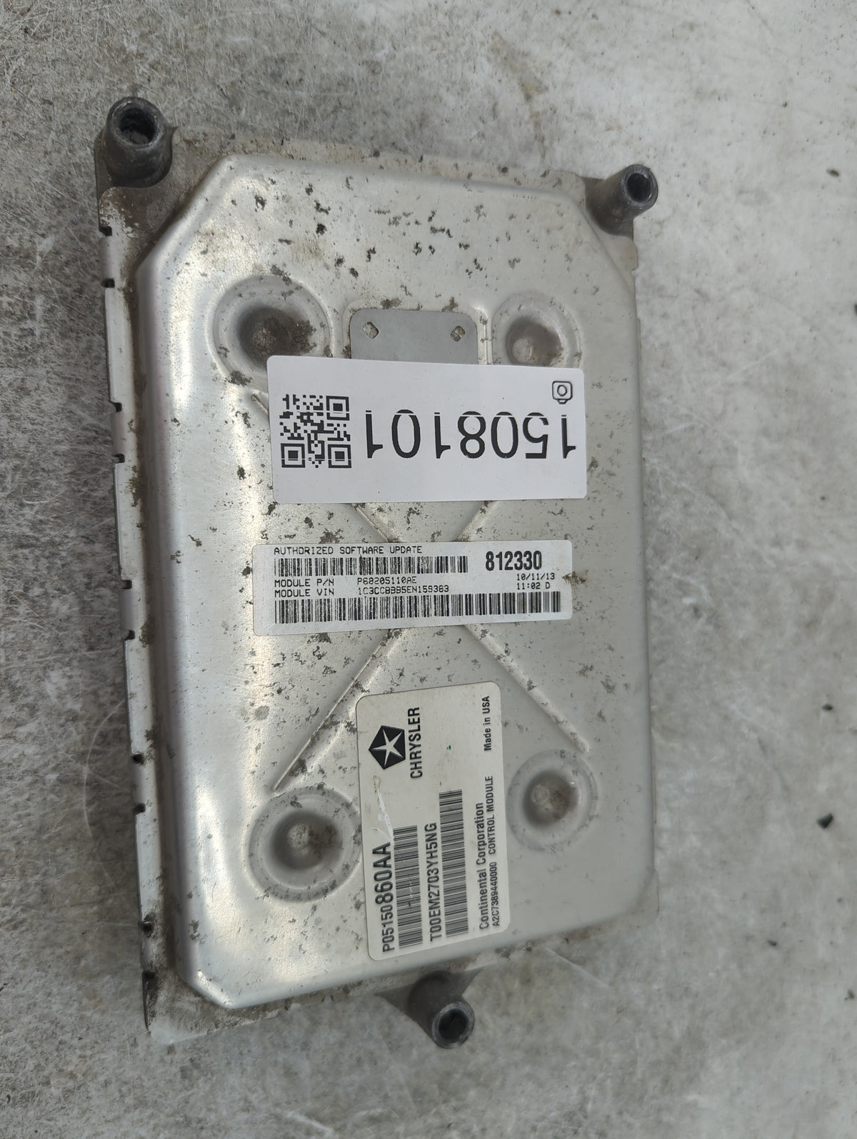 2014 Chrysler 200 PCM Engine Control Computer ECU ECM PCU OEM P/N:P68205110AE P05150860AA OEM Used Auto Parts - Oemusedautop