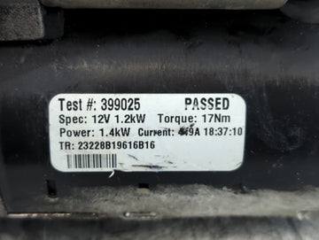 2011-2014 Chrysler 200 Car Starter Motor Solenoid OEM P/N:399025 Fits Fits 2011 2012 2013 2014 2015 2016 2017 OEM Used Auto Parts