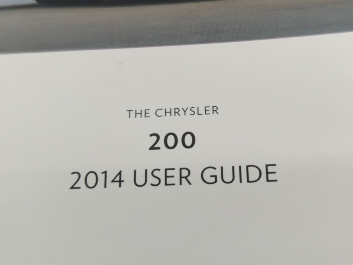 2014 Chrysler 200 Owners Manual Book Guide P/N:14C41-926-AA OEM Used Auto Parts - Oemusedautoparts1.com