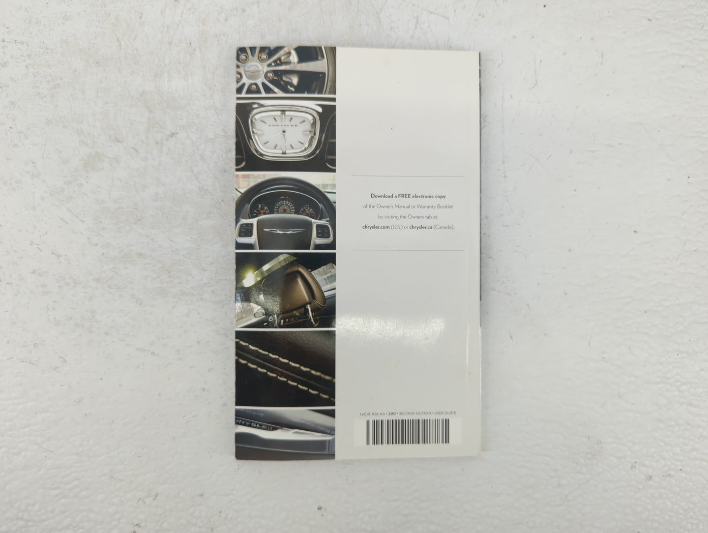 2014 Chrysler 200 Owners Manual Book Guide P/N:14C41-926-AA OEM Used Auto Parts - Oemusedautoparts1.com