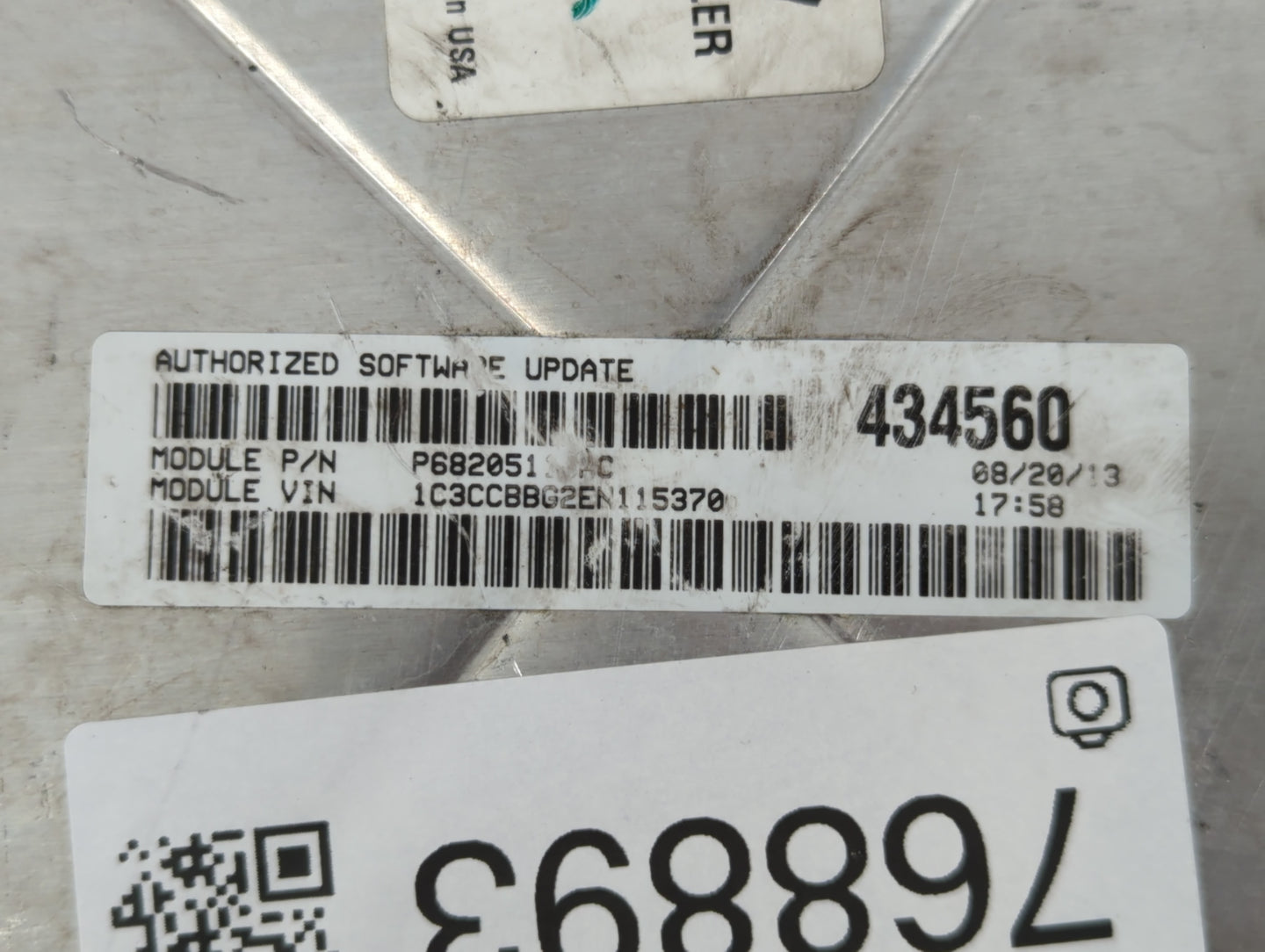 2014 Chrysler 200 PCM Engine Control Computer ECU ECM PCU OEM P/N:P05150778AB Fits OEM Used Auto Parts - Oemusedautoparts1.c