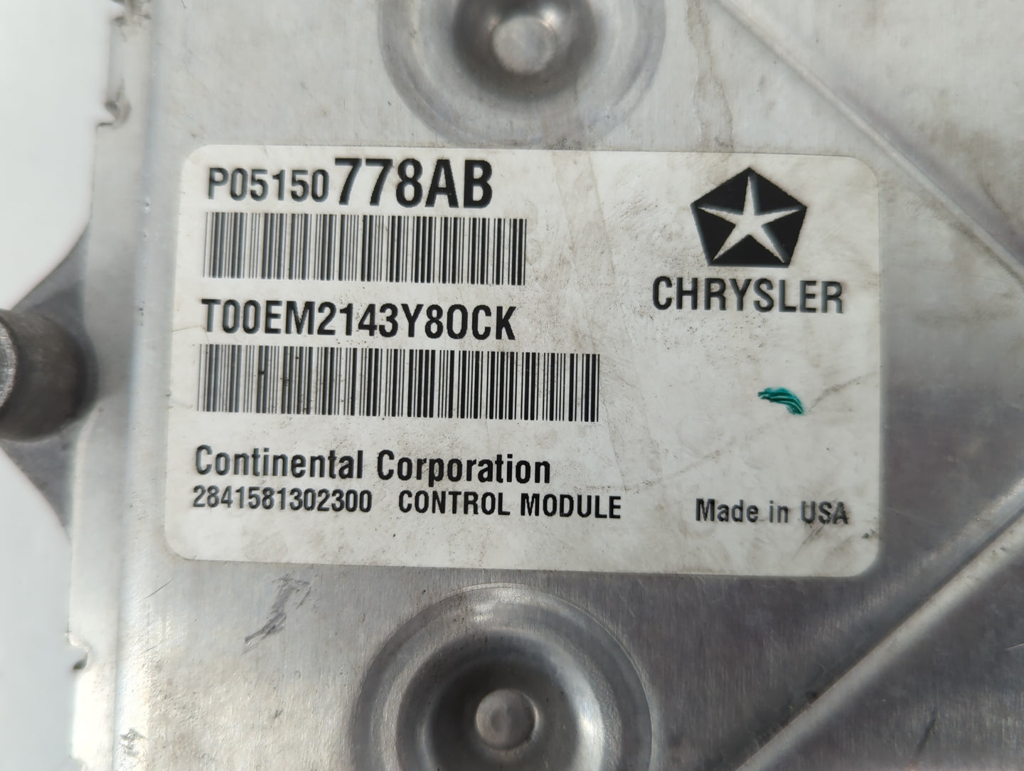 2014 Chrysler 200 PCM Engine Control Computer ECU ECM PCU OEM P/N:P05150778AB Fits OEM Used Auto Parts - Oemusedautoparts1.c