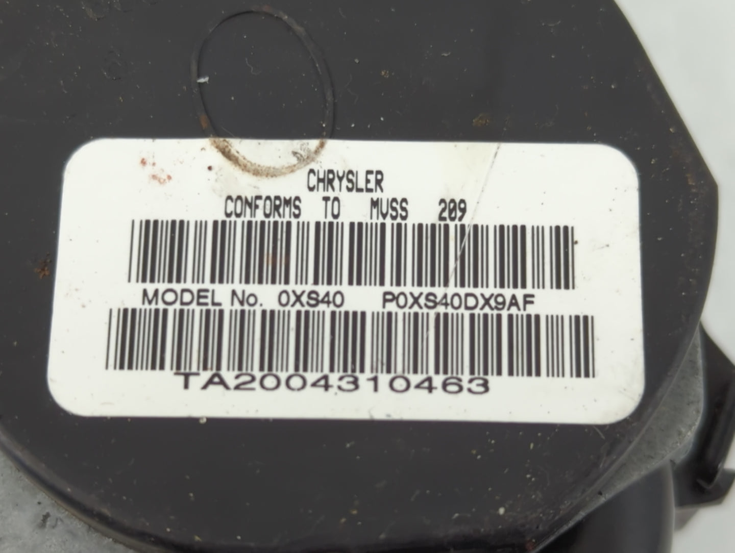 Chrysler 200 Passenger Front Seatbelt Buckle - Oemusedautoparts1.com