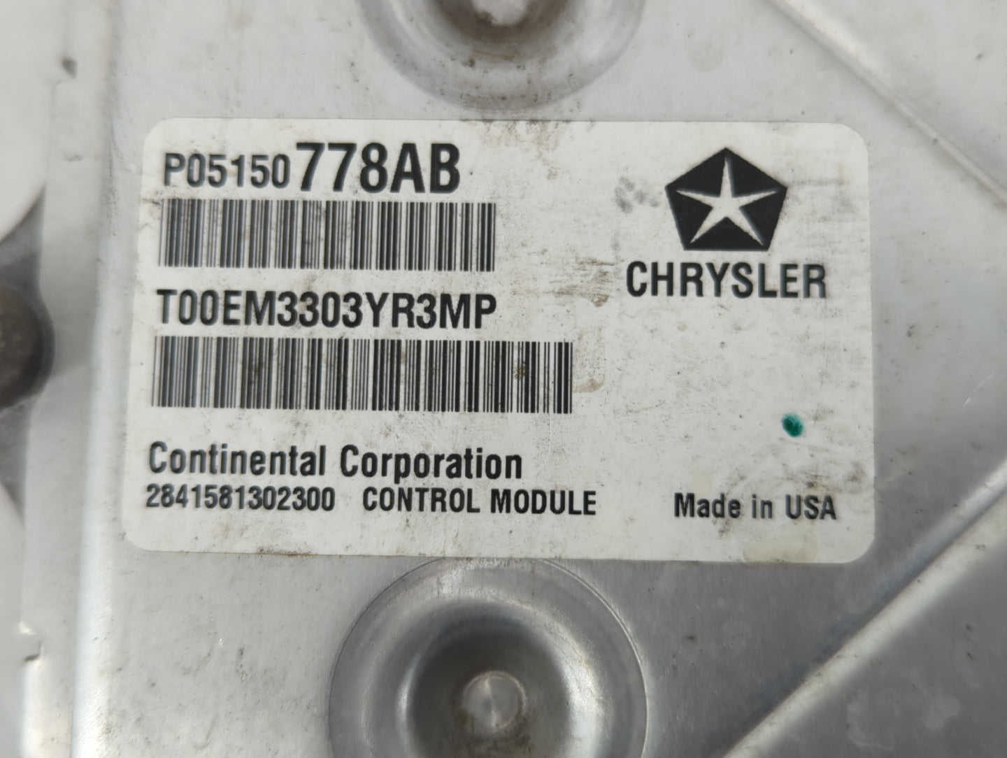 2014 Chrysler 200 PCM Engine Control Computer ECU ECM PCU OEM P/N:P05150778AB Fits OEM Used Auto Parts - Oemusedautoparts1.c
