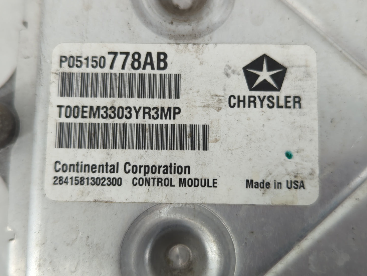 2014 Chrysler 200 PCM Engine Control Computer ECU ECM PCU OEM P/N:P05150778AB Fits OEM Used Auto Parts - Oemusedautoparts1.c