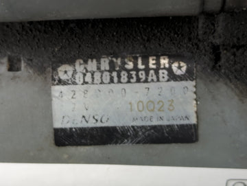 2011-2014 Chrysler 200 Car Starter Motor Solenoid OEM P/N:04801839AB Fits Fits 2011 2012 2013 2014 OEM Used Auto Parts