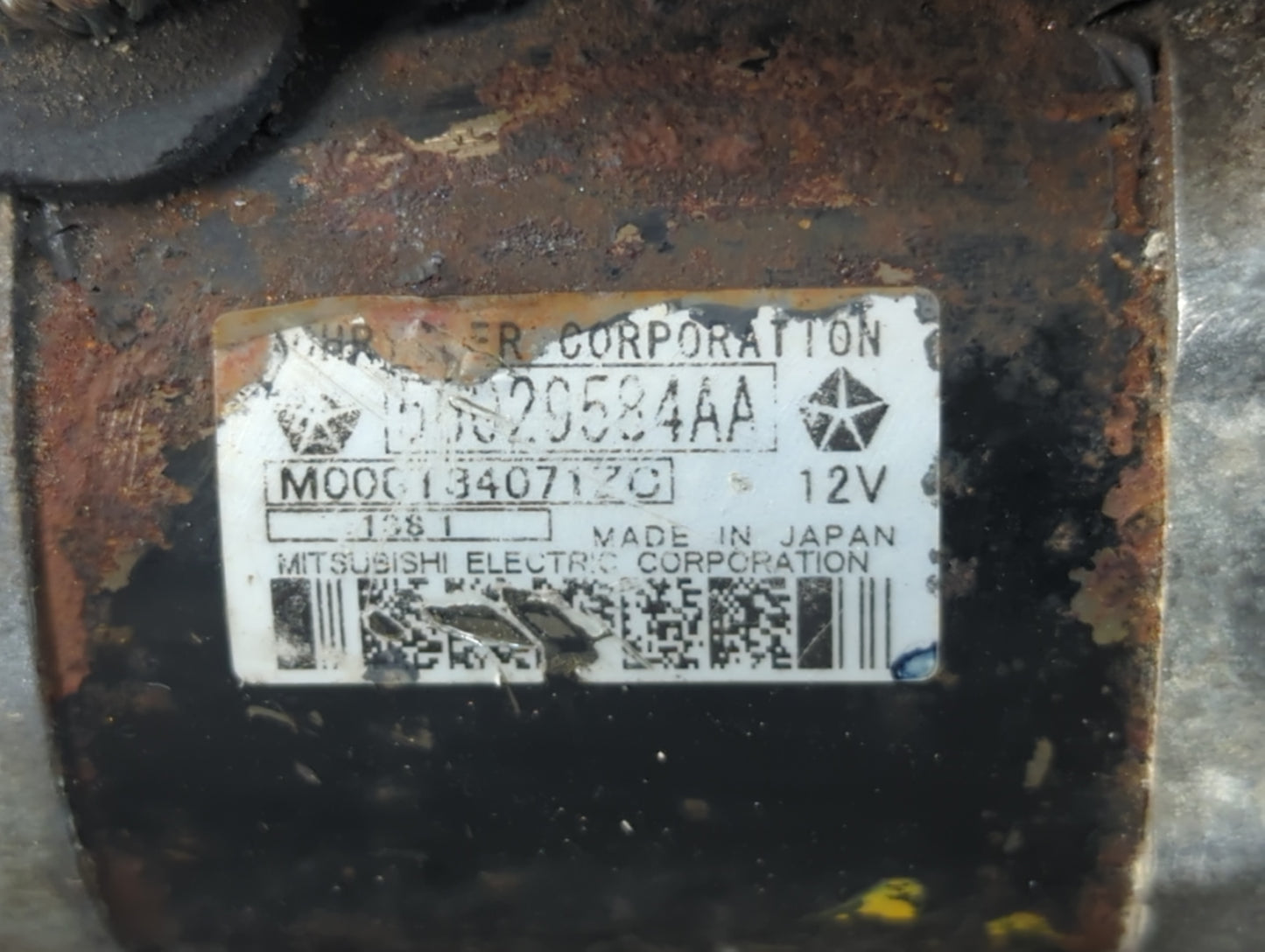 2011-2014 Chrysler 200 Car Starter Motor Solenoid OEM P/N:56029584AA Fits Fits 2011 2012 2013 2014 2015 2016 2017 OEM Used A