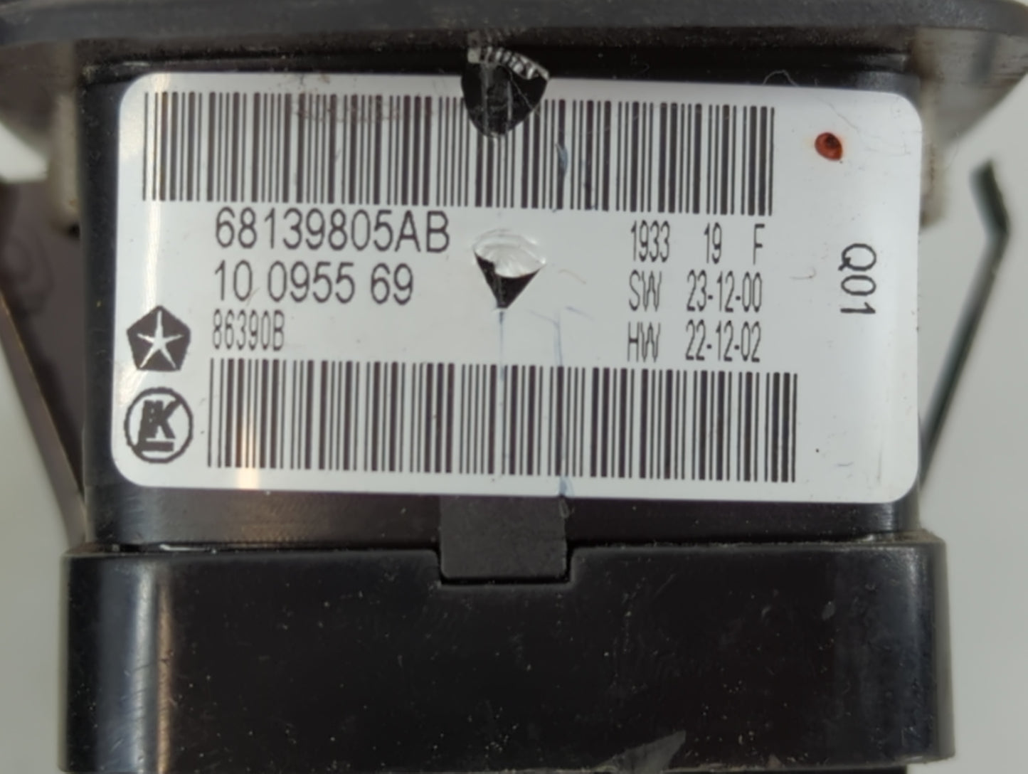 2011-2014 Chrysler 300 Master Power Window Switch Replacement Driver Side Left P/N:68139805AB Fits OEM Used Auto Parts - Oem