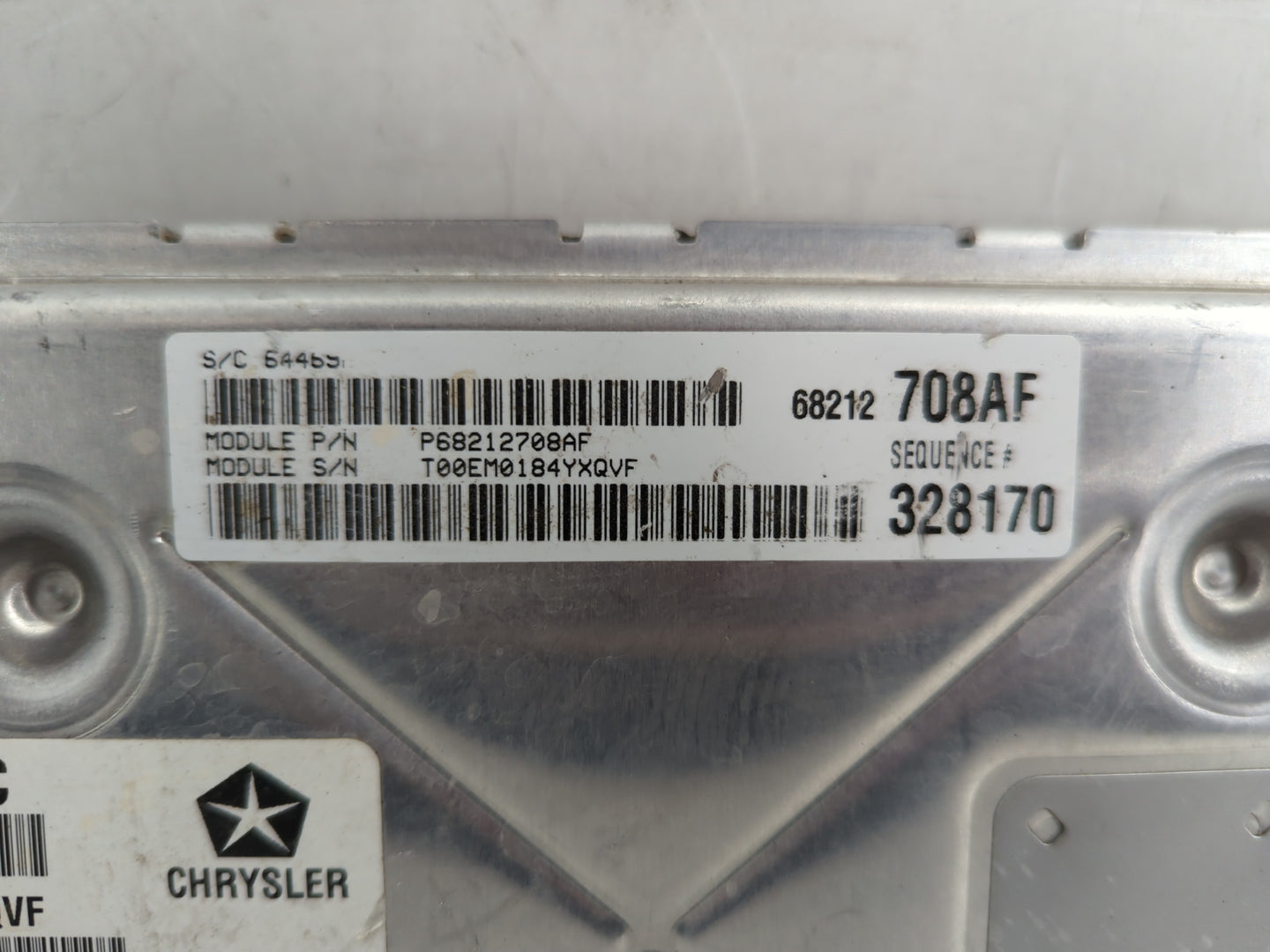 2014 Chrysler 300 PCM Engine Control Computer ECU ECM PCU OEM P/N:68212708AF P68212708AF, T00EM0184YXQVF, P05150797AC Fits O