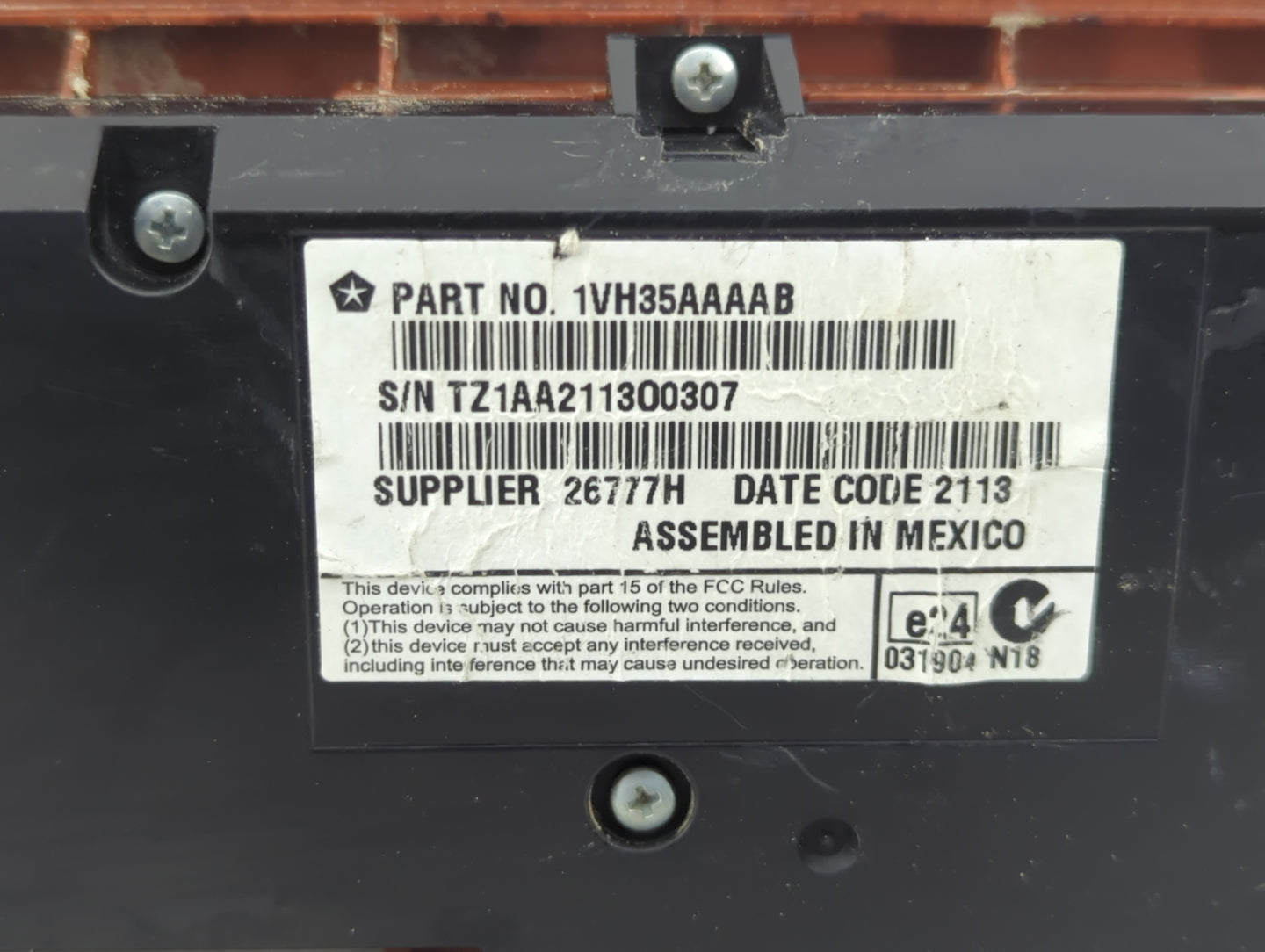 2013-2014 Chrysler 300 Climate Control Module Temperature AC/Heater Replacement P/N:1VH35AAAAB Fits Fits 2013 2014 OEM Used 