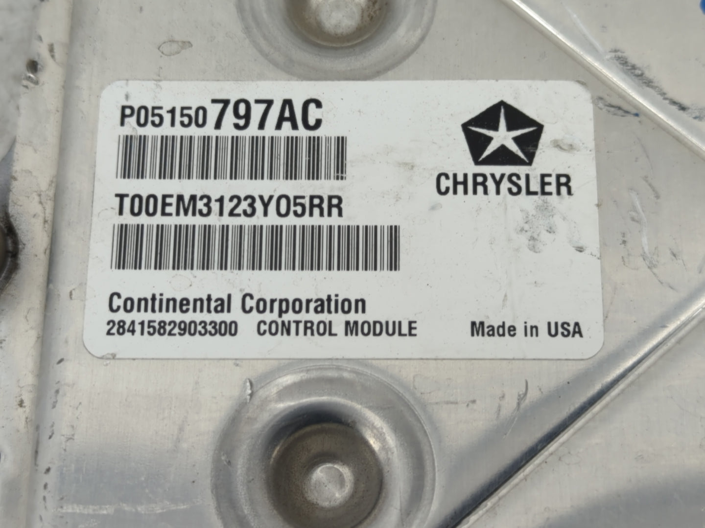2014 Chrysler 300 PCM Engine Control Computer ECU ECM PCU OEM P/N:P68212706AD P05150797AC Fits OEM Used Auto Parts - Oemused