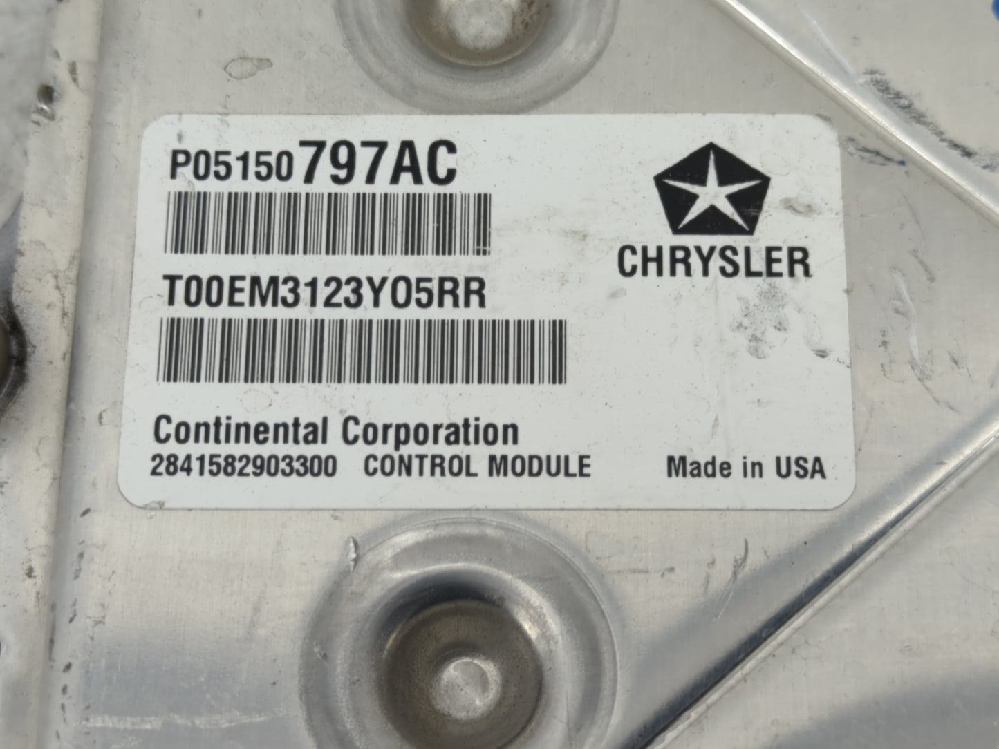 2014 Chrysler 300 PCM Engine Control Computer ECU ECM PCU OEM P/N:P68212706AD P05150797AC Fits OEM Used Auto Parts - Oemused