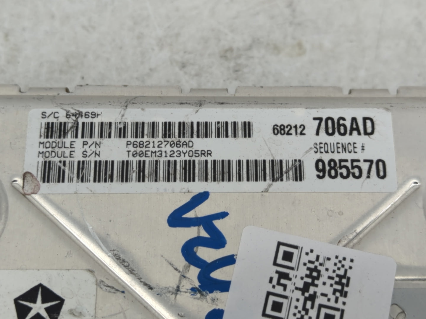 2014 Chrysler 300 PCM Engine Control Computer ECU ECM PCU OEM P/N:P68212706AD P05150797AC Fits OEM Used Auto Parts - Oemused