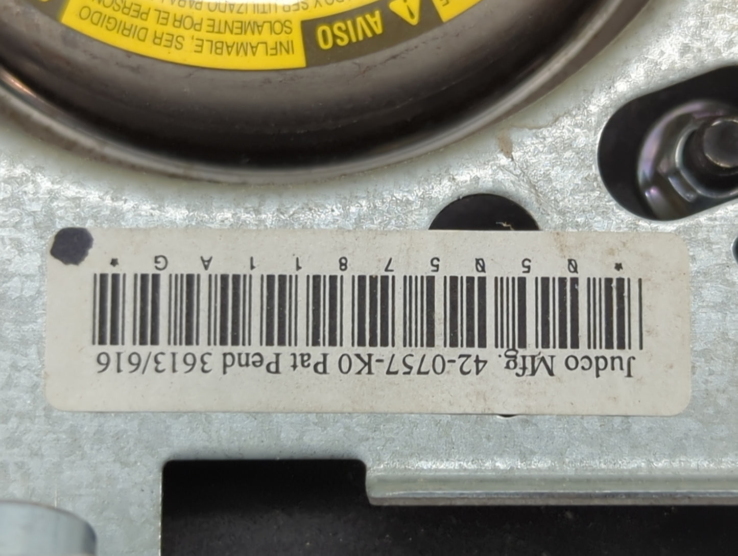 2014 Chrysler 300 Air Bag Driver Left Steering Wheel Mounted P/N:P68055862AE 42-07757-K0 Fits OEM Used Auto Parts - Oemuseda
