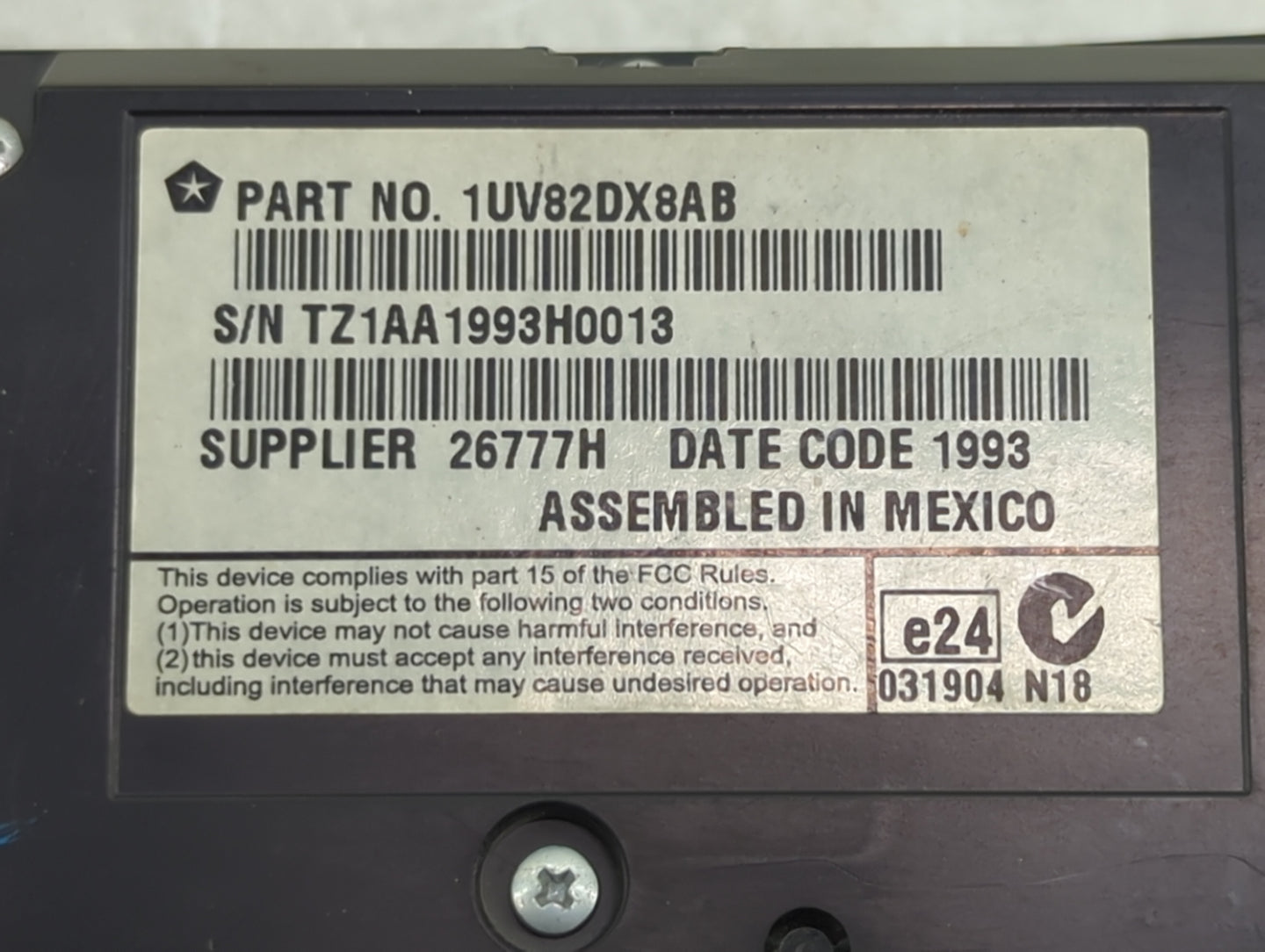 2013-2014 Chrysler 300 Climate Control Module Temperature AC/Heater Replacement P/N:1UV82DX8AB Fits Fits 2013 2014 OEM Used 