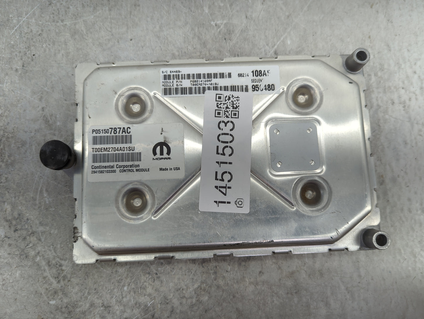 2014 Chrysler 300 PCM Engine Control Computer ECU ECM PCU OEM P/N:P05150787AC T00EM2704A01SU, 68214108AF, P68214100AF Fits O