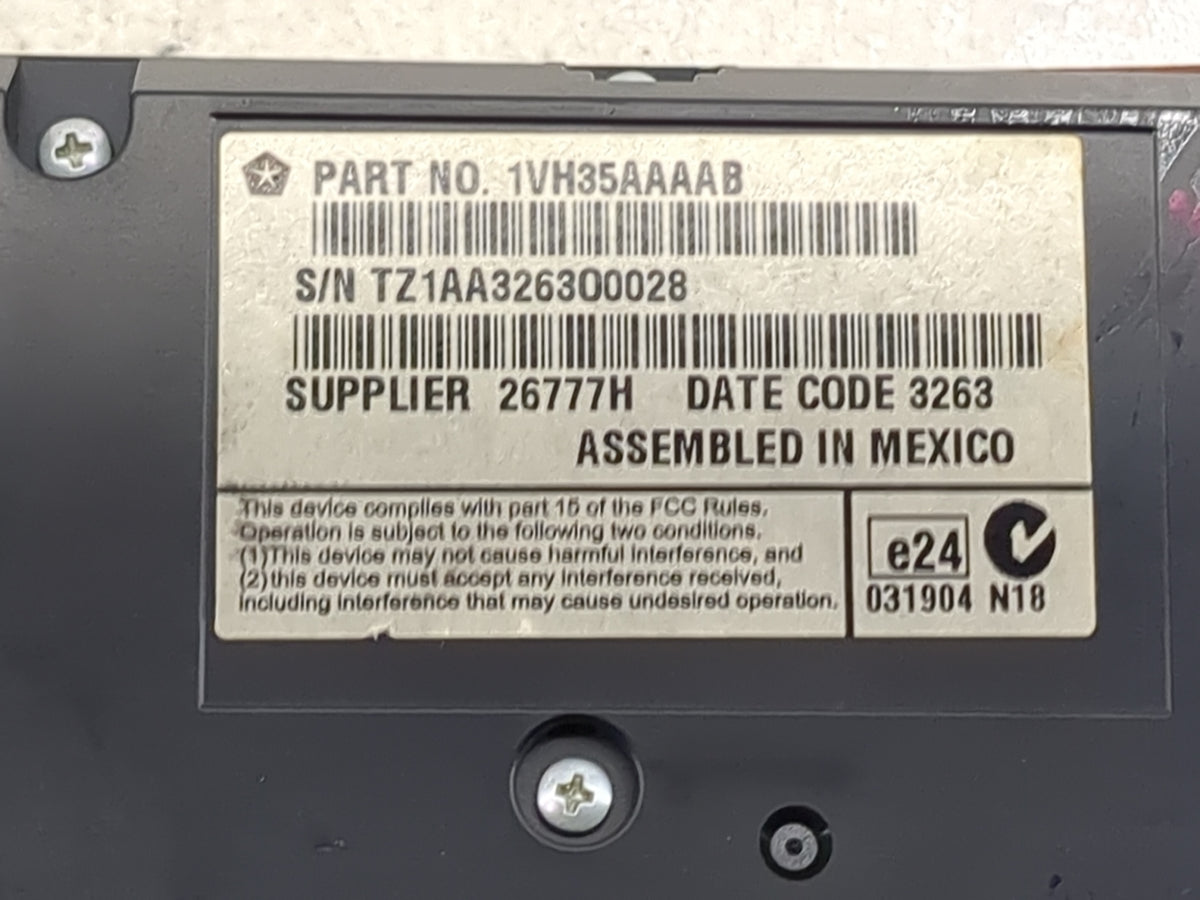 2013-2014 Chrysler 300 Climate Control Module Temperature AC/Heater Replacement P/N:1VH35AAAAB Fits Fits 2013 2014 OEM Used 