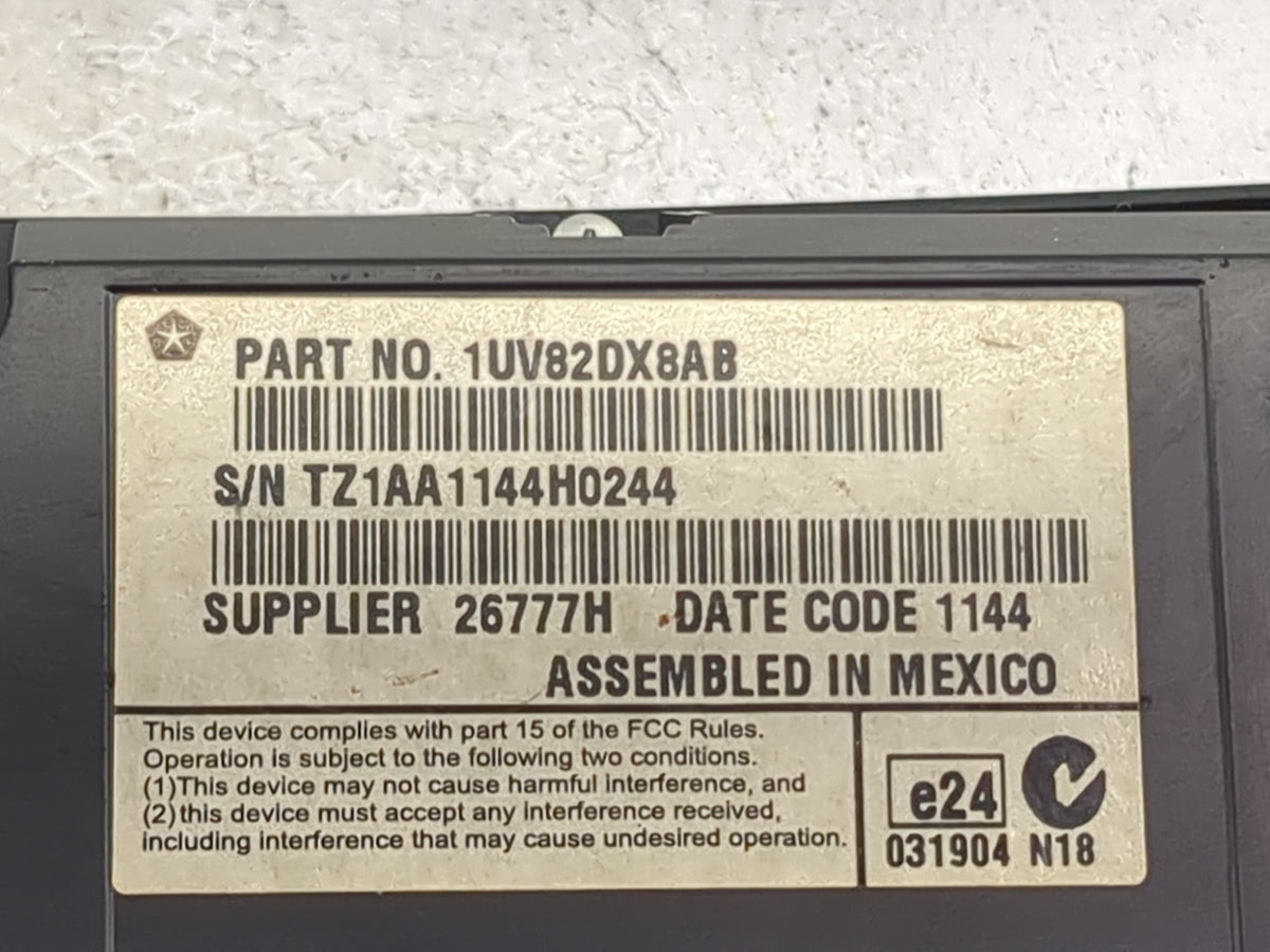 2013-2014 Chrysler 300 Climate Control Module Temperature AC/Heater Replacement P/N:1UV82DX8AB Fits Fits 2013 2014 OEM Used 