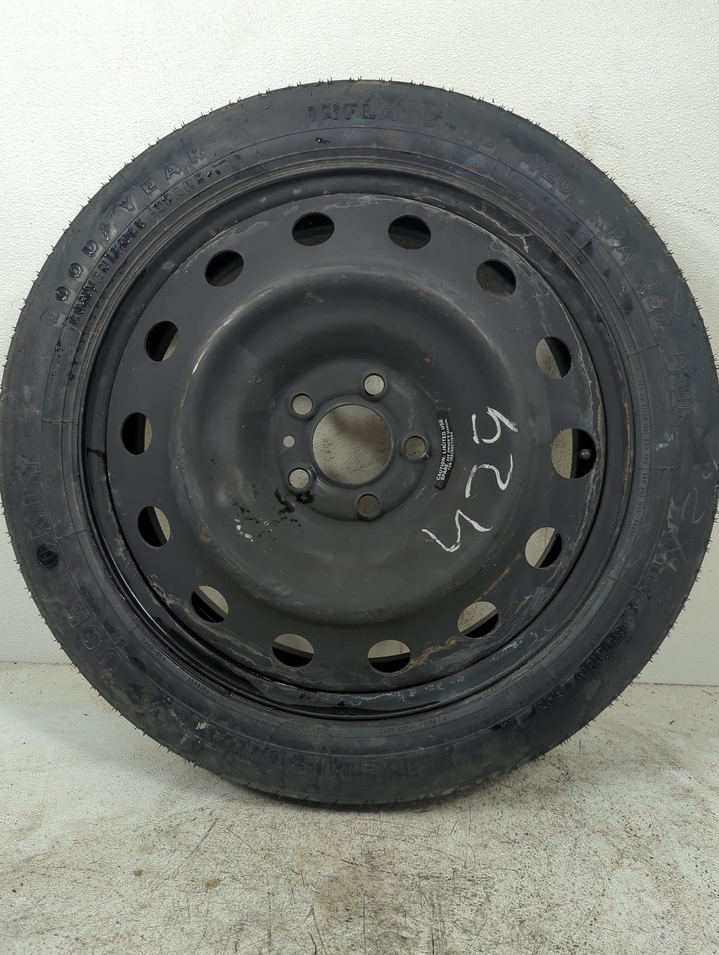 2005-2022 Chrysler 300 Spare Donut Tire Wheel Rim Oem 5036166 - Oemusedautoparts1.com