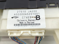 2013-2014 Chrysler 300 Climate Control Module Temperature AC/Heater Replacement P/N:27510-JA200 1UV82DX8AB Fits Fits 2013 20