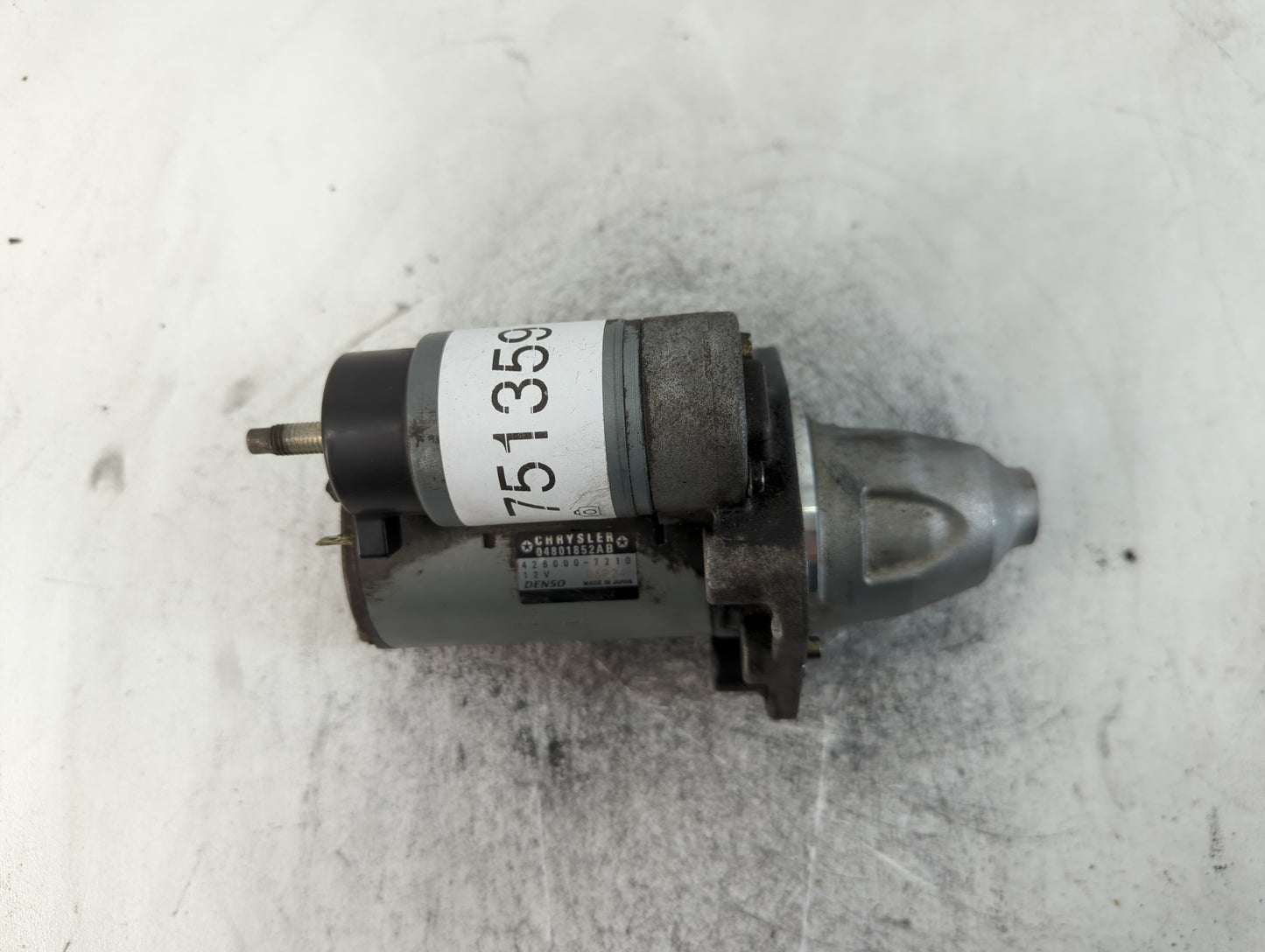 2011-2016 Chrysler 300 Car Starter Motor Solenoid OEM P/N:428000-7210 04801852AB Fits Fits 2011 2012 2013 2014 2015 2016 OEM