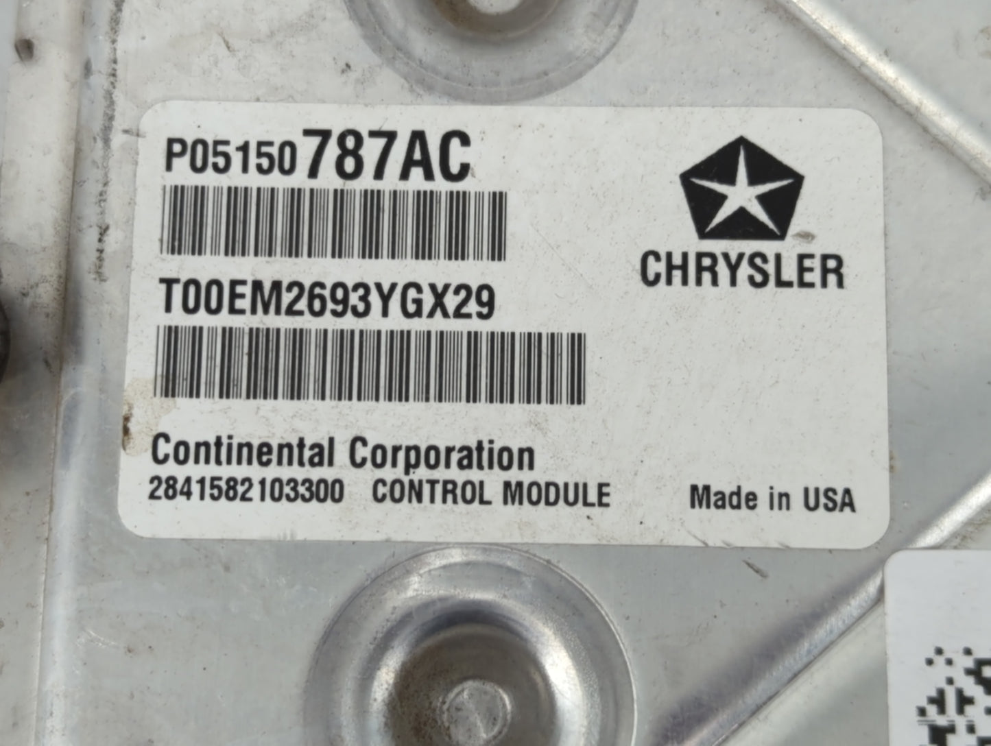 2014 Chrysler 300 PCM Engine Control Computer ECU ECM PCU OEM P/N:P05150787AC Fits OEM Used Auto Parts - Oemusedautoparts1.c
