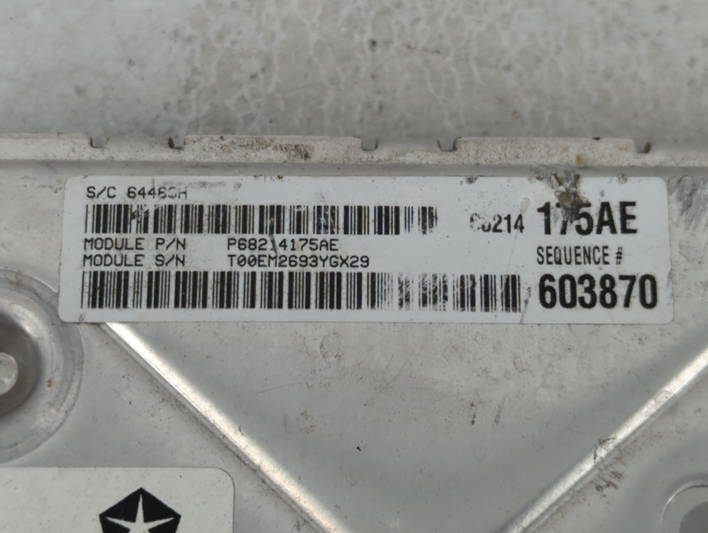 2014 Chrysler 300 PCM Engine Control Computer ECU ECM PCU OEM P/N:P05150787AC Fits OEM Used Auto Parts - Oemusedautoparts1.c