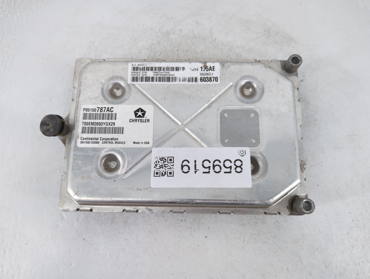 2014 Chrysler 300 PCM Engine Control Computer ECU ECM PCU OEM P/N:P05150787AC Fits OEM Used Auto Parts - Oemusedautoparts1.c