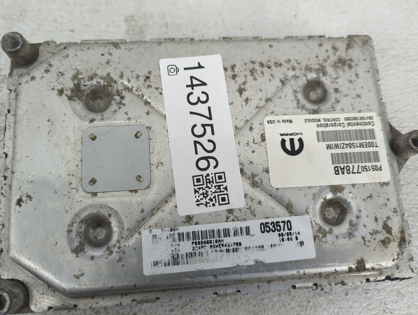 2014 Chrysler Town and Country PCM Engine Control Computer ECU ECM PCU OEM P/N:P05150778AB T00EM15842IWIM, 68206810AH Fits O