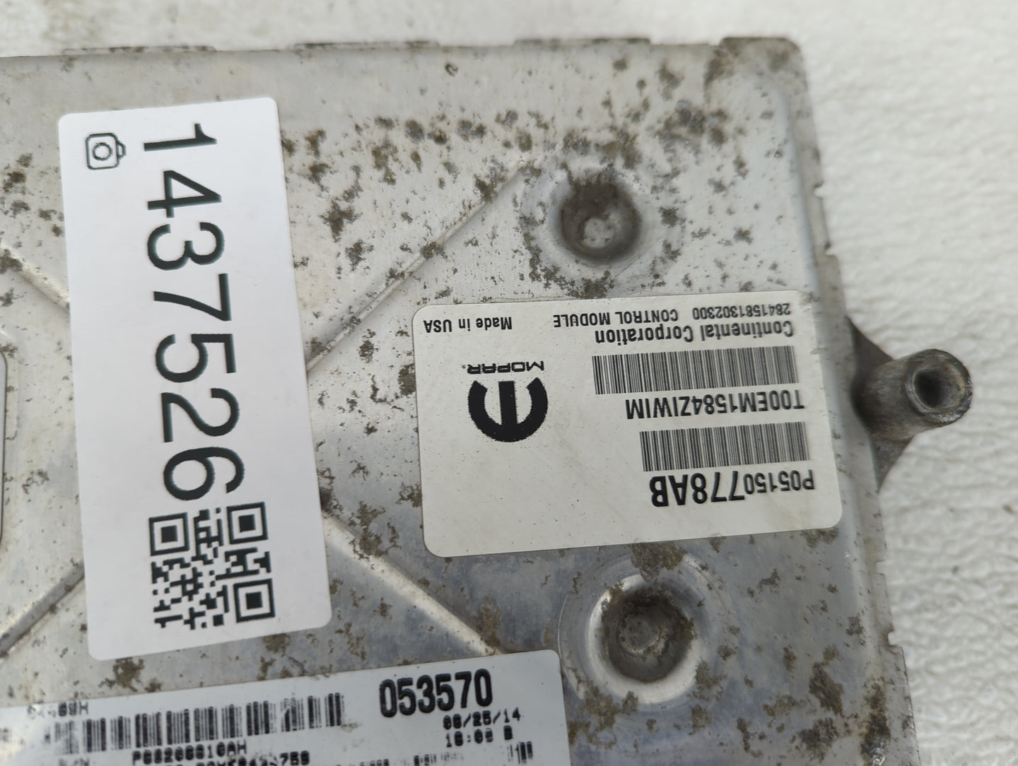 2014 Chrysler Town and Country PCM Engine Control Computer ECU ECM PCU OEM P/N:P05150778AB T00EM15842IWIM, 68206810AH Fits O