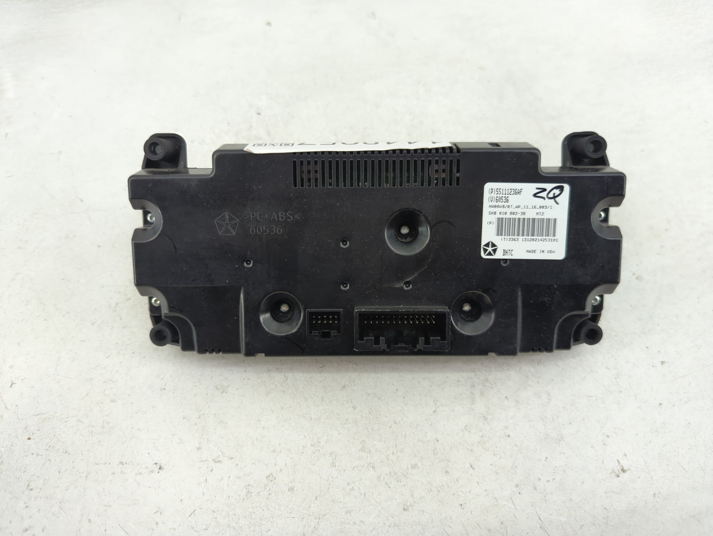 2014 Chrysler Town and Country Climate Control Module Temperature AC/Heater Replacement P/N:55111236AF 5HB010802-38 Fits OEM