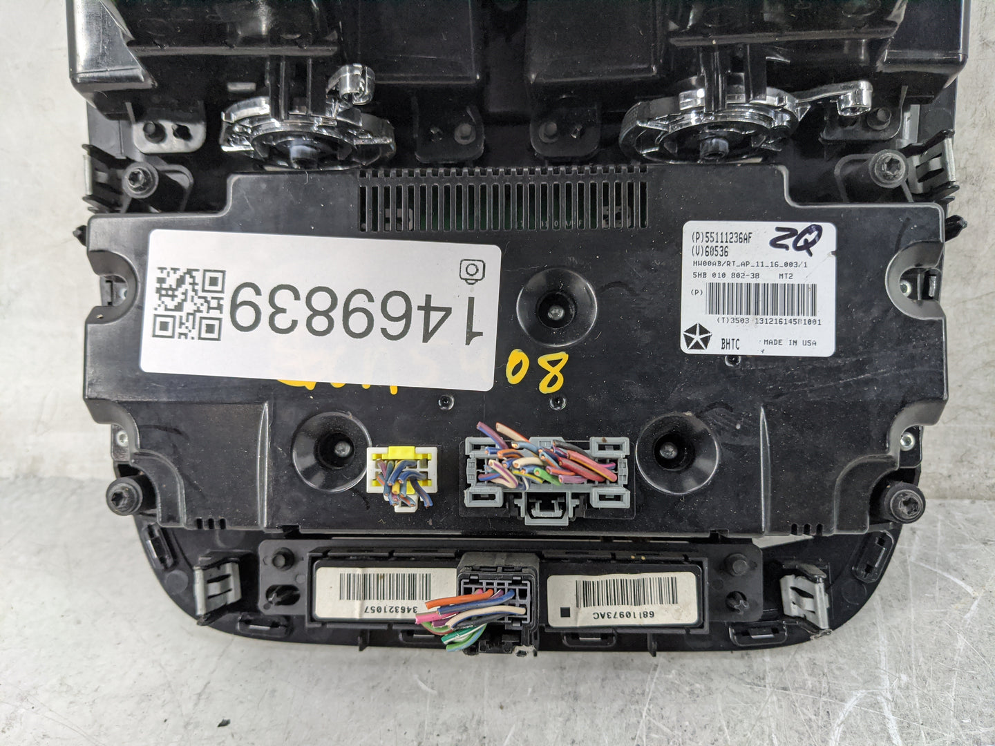 2014 Chrysler Town and Country Climate Control Module Temperature AC/Heater Replacement P/N:55111236AF P55111236AF Fits OEM 