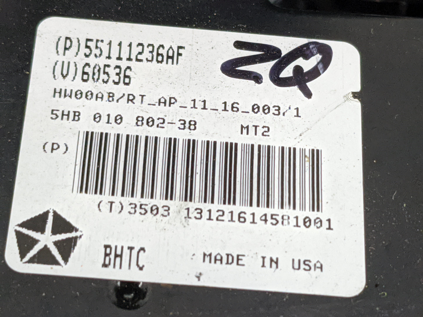 2014 Chrysler Town and Country Climate Control Module Temperature AC/Heater Replacement P/N:55111236AF P55111236AF Fits OEM 