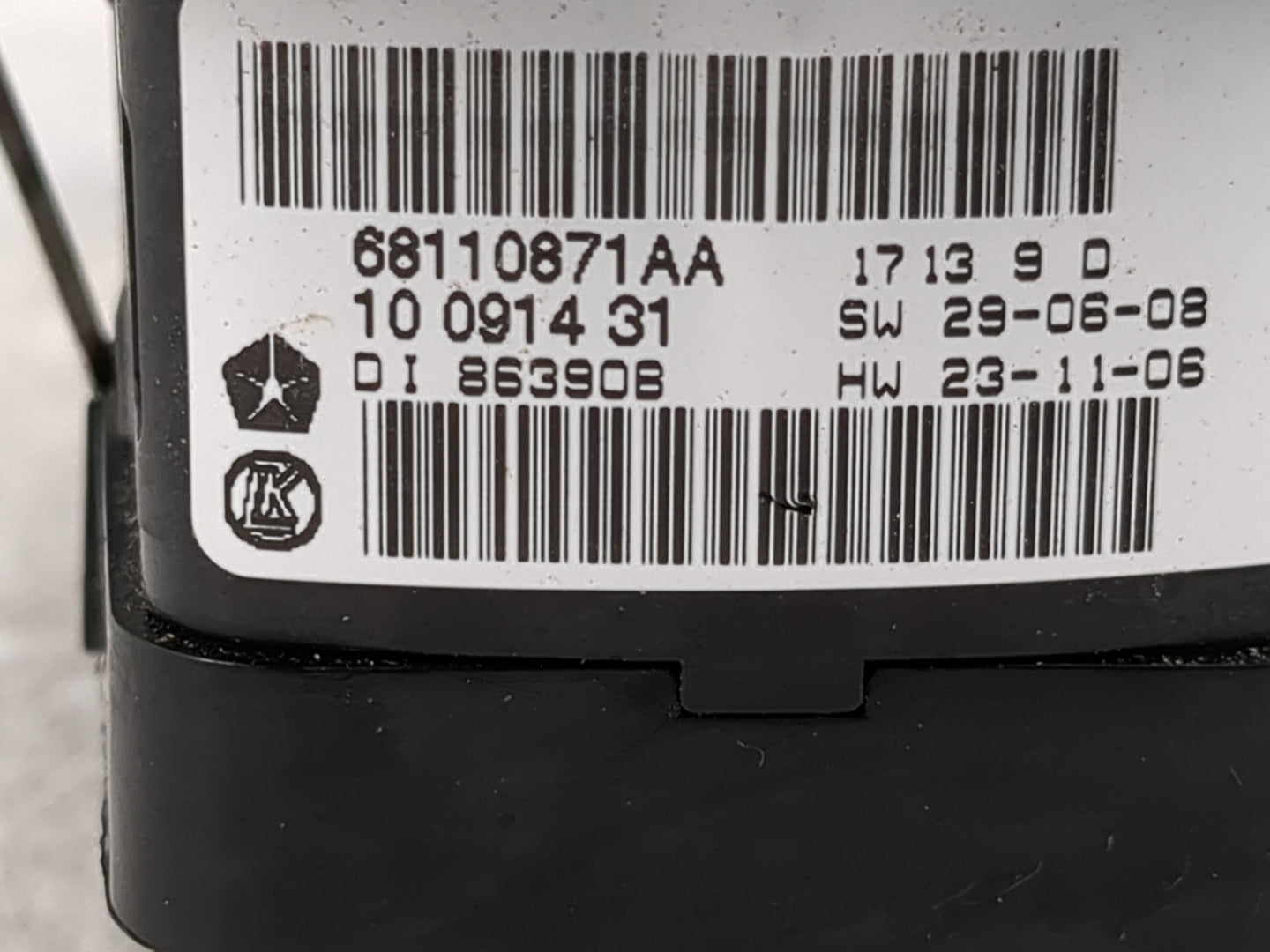 2014 Chrysler Town and Country Master Power Window Switch Replacement Driver Side Left P/N:68110871AA Fits OEM Used Auto Par