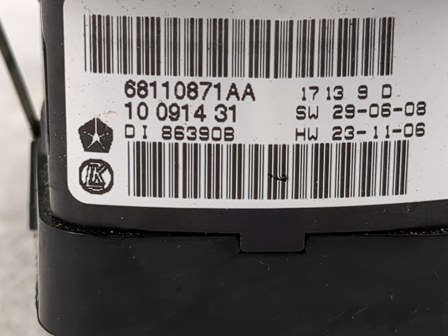 2014 Chrysler Town and Country Master Power Window Switch Replacement Driver Side Left P/N:68110871AA Fits OEM Used Auto Par