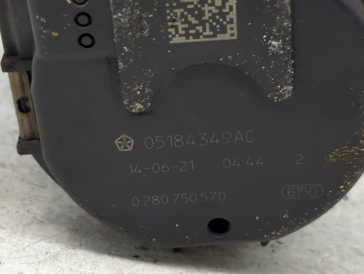 2014 Chrysler Town and Country Throttle Body P/N:05184349AC 0280750570 Fits OEM Used Auto Parts - Oemusedautoparts1.com