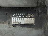 2011-2016 Chrysler Town & Country Car Starter Motor Solenoid OEM P/N:428000-7200 04801839AB Fits OEM Used Auto Parts - Oemus