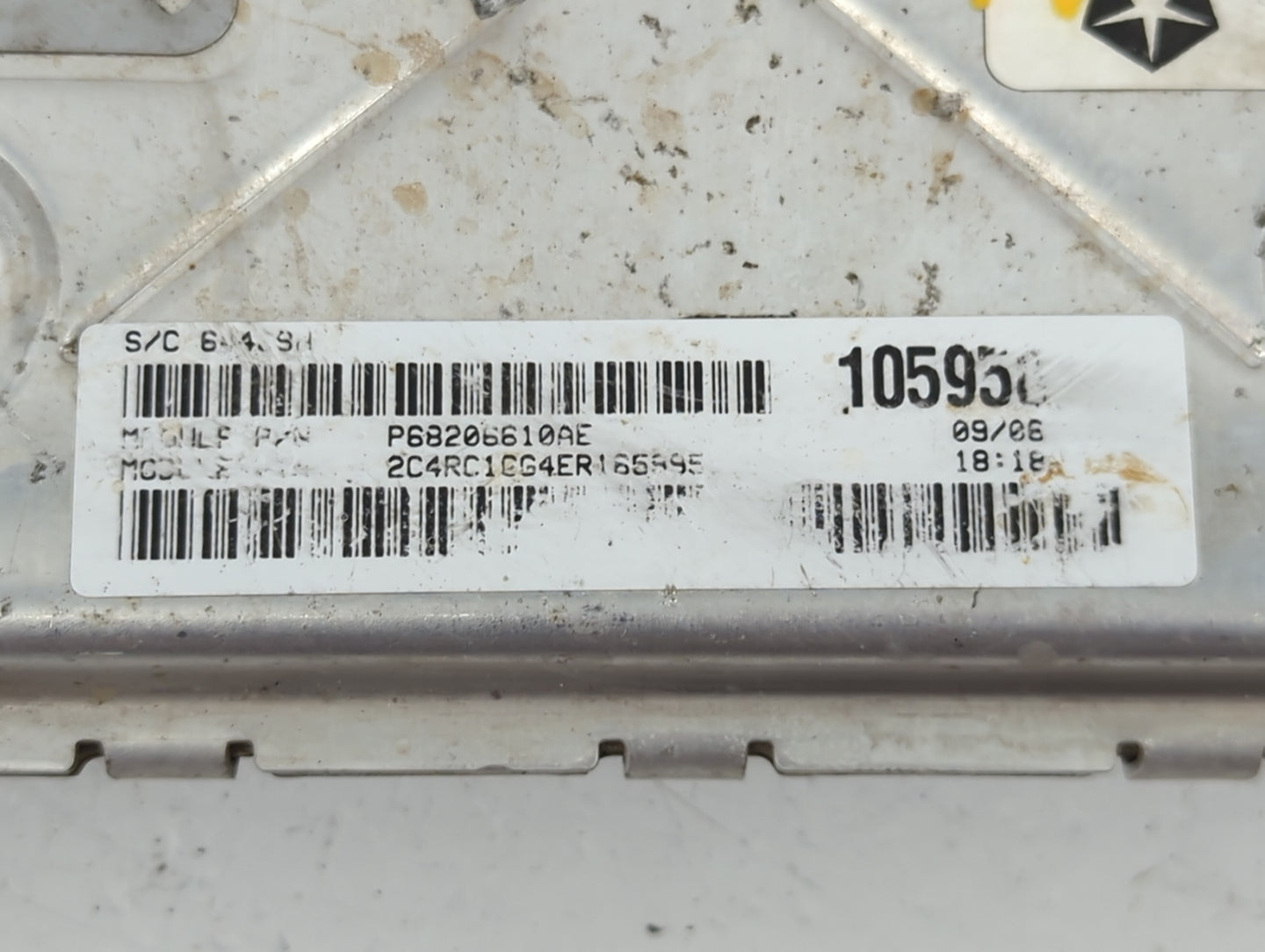 2014 Chrysler Town & Country PCM Engine Control Computer ECU ECM PCU OEM P/N:P05150778AB Fits OEM Used Auto Parts - Oemuseda