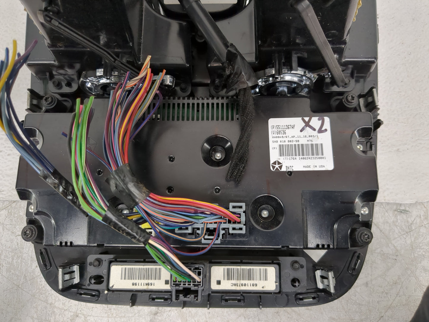 2011-2016 Chrysler Town & Country Climate Control Module Temperature AC/Heater Replacement P/N:55111367AF Fits OEM Used Auto